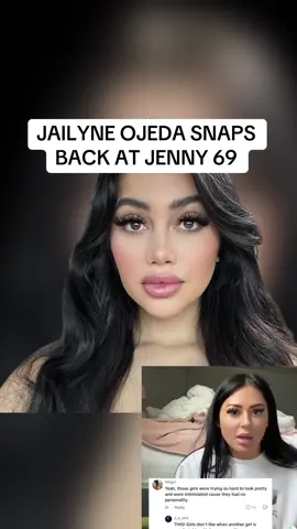 A post by @panchodoesitbetter on TikTok caption: JAILYNE OJEDA SNAPS BACK AT JENNY 69 #jenny69#jailyneojeda#oblivion#influencer#fyp#shocking#explore#xyz#panchodoesitbetter#chisme#hispanic#viral#trending#drama#latino#pancho#mexico#dramatiktok#fyp#panchoclips#parati