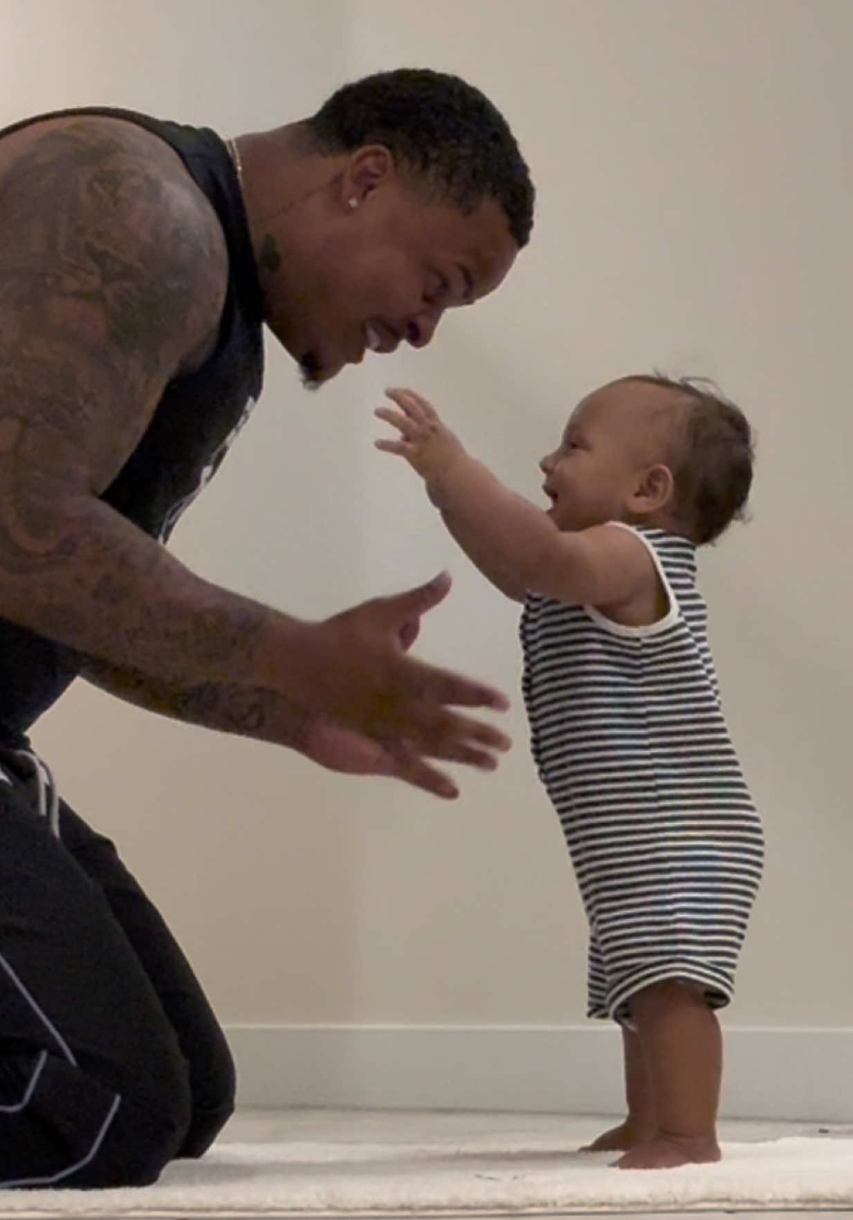 A post by @larobenz on TikTok caption: For me nah but FOR MOMMY YES 😭😂😂😂 @Zaza #zaza #babies #larobenz 