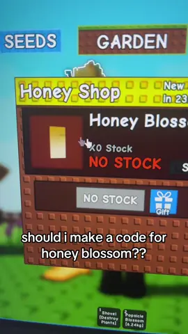 A post by @rblxjandelgag on TikTok caption: honey blossom is tuff ;D #jandel #growagarden #gag #fyp #goviral #robloxfyp #update #candyblossom #summer #honeyblossom 