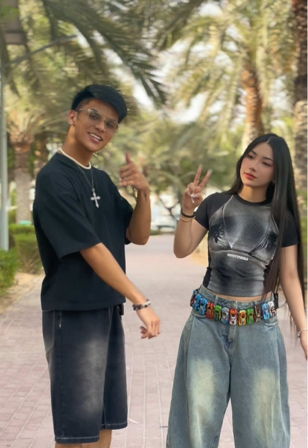 A post by @marcdanielbernardo on TikTok caption: my asawa look like a doll on the first 😳❤️ @Lynni😗 #MarcDanielBernardo #Lynni #LYNNIxDANIEL 