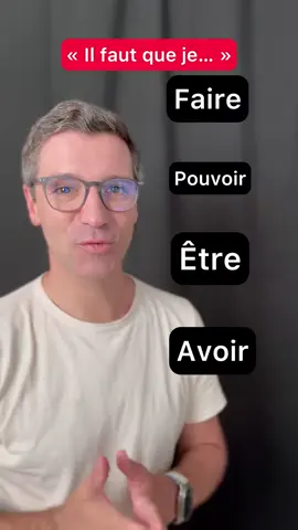 A post by @frenchschooltv on TikTok caption: Des verbes irréguliers au subjonctif présent, en français 🇫🇷