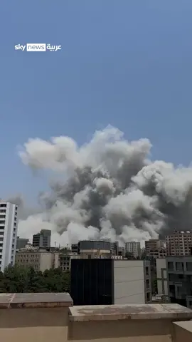 A post by @skynewsarabia on TikTok caption: ضربات إسرائيلية أدت إلى انقطاع الكهرباء شمالي طهران #سوشال_سكاي #إيران #إسرائيل #الشرق_الأوسط