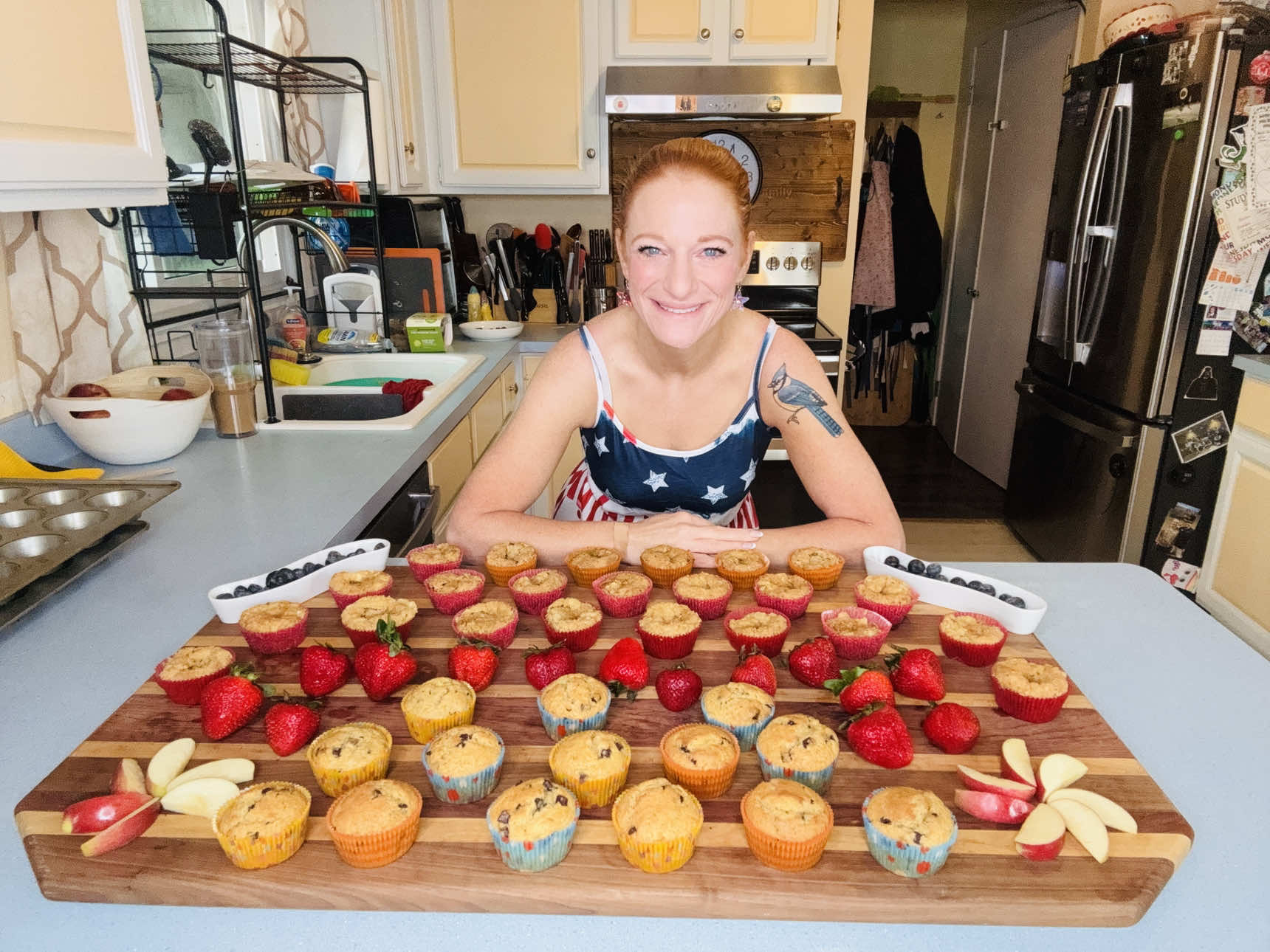 A post by @doughertydozen on TikTok caption: Happy Monday! Tell me something you’re looking forward to this week! #DoughertyDozen #MorningRoutine #9to5 #MealPrep 