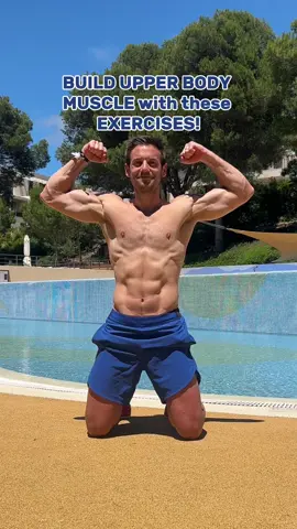 A post by @ on TikTok caption: UPPER BODY MUSCLE with No Equipment - Let’s GO 🚀🔥  First try to master the technique of these exercises, and then after that you can simply put these exercises in a circuit of 40s work, 20s rest x 3-5 sets! Big upper body session! 💪 To make exercises EASIER don’t forget to keep your knees on the floor or try holding positions. It’s better to keep going rather than give up or injure yourself, so make it work for you and with what level you are.  And remember that if you want to workout WITH me in full length, follow along videos then go to my YouTube channel or download my app!  It’s time to feel confident. It’s time to be strong.  It’s time to be healthy. It’s time to be fit.   It’s time to be your best.  It’s time to Show Up For Yourself.  Www.alexcrockford.com  Or click link in bio 
