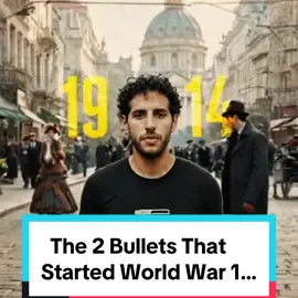 A post by @nasdaily on TikTok caption: The 2 bullets that started world war 1… See you tomorrow for Day 8. @AI School for Entrepreneurs 