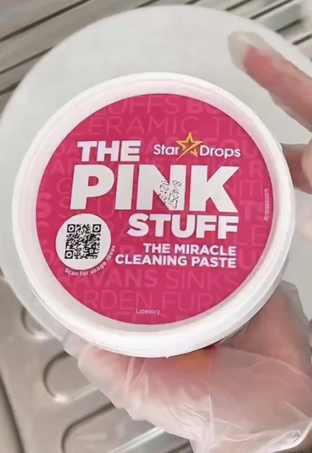A post by @cleanwithpinkstuff on TikTok caption: Let’s get PINK 🎶💃🤭 💖 This day was made for us 😉 #NationalPinkDay Grab your The Pink Stuff and get your pink clean on 💪💞✨ Motivated by: @Jodie prosser , @Jennie , @Diana |ASMR•Lifestyle•cleaning & @Mrs D’s Cleaning Reviews  #thepinkstuff #pinkstuff #cleantok #cleaning #cleaningmotivation #cleaninghacks #beforeandafter