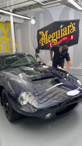 A post by @meguiars on TikTok caption: What's the most satisfying part of detailing? For many it's wiping off the wax to reveal that deep glossy shine! #meguiars #hillbank #asmr #shelbydaytonacoupe #diy #superformance #carswithoutlimits #hillbankmotorsport #satisfaction #cleantok #detailtok #detailer #ReflectYourPassion @hillbankusa