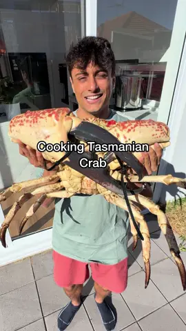A post by @nick_kratka on TikTok caption: Cooking World’s Largest Crab 🤤 #crab #seafood #seafoodlover 
