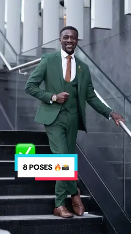 A post by @mr.dasante on TikTok caption: 8 Poses 📸 #poseideas #posingtips #howtopose #pose #posesformen #TikTokFashion 