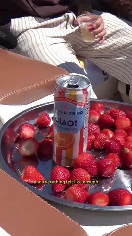 A post by @skylarmarshai on TikTok caption: I always wondered what a memory tasted like: sun-warmed, citrus-sweet, returned in a sip.  Sanpellegrino Ciao! is the closest thing I’ve found. Link in bio for a discount! #sppartner #withloveitaly #sanpellegrinociao