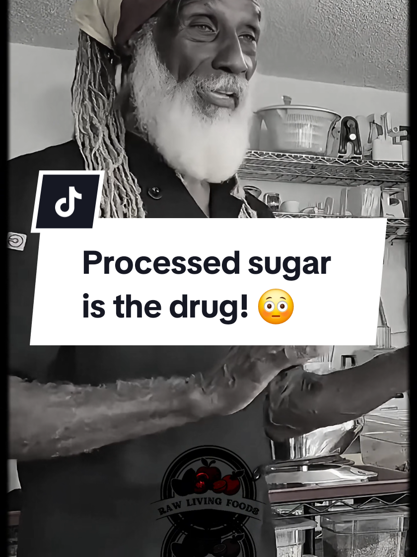 A post by @rawlivingfoods on TikTok caption: 76 Years Old Dr. Aris Latham Shares Why Processed Sugar is Bad For You And Your Health. - #natural #organic #rawfood #health #advice #healthy #vegan #diet #healthtips #fasting #herbs #livingfood #fruit #vegetables #sugar 