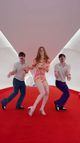 A post by @melissabecraft on TikTok caption: The trio takes on @justintimebway choreo by Shannon Lewis! @TWiNSAUCE  #justintimebroadway #johnathangroff #jazz #dance 