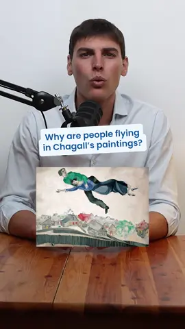 A post by @frenchteachercarlito on TikTok caption: Why are people floating in Chagall’s art? 💫 In French, we say: être sur un petit nuage = to be on cloud nine ☁️ Love > gravity. 📚 Link in bio for 7 free French cultural stories! #Chagall #LearnFrenchWithCulture #FrenchForBeginners #FrenchExpressions #FrancophileLife #FrenchImmersion #FrenchWithCarlito
