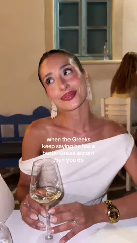 A post by @mayakapouranis on TikTok caption: meanwhile he’s telling everyone he has a Greek wife & is getting discounts everywhere he goes #greektiktok #greecetiktok #honeymoontrip #paros #greecetravel 