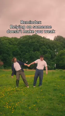 A post by @ on TikTok caption: Sometimes we need a hand to hold to keep us balanced…sometimes figuratively… sometimes literally…  #brothertome 