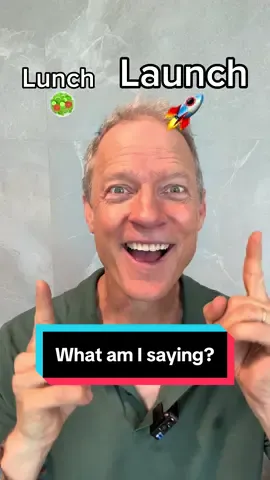 A post by @mikethechameleon on TikTok caption: #funenglish #mikethechameleon what am I saying? Here’s the correct pronunciation of #launch 