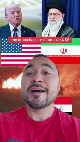 A post by @sargentocarloscornejo on TikTok caption: Irán ataca bases militares de USA #iran #israel #trump 