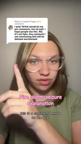 A post by @strivewithsoph on TikTok caption: Replying to @Sophia Paige ☀️ Hello! I’m the caption! Are you reading me? I hope so because sometimes I provide a lot of good information 🥰 lol I like to joke around if you couldn’t tell. Thank you to everyone who has been super supportive! #epilepsy #epilepsyawareness #epilepsywarrior #seizure #seizures #seizuresawareness #chronicillness #chronicillnessawareness #chronicillnesswarrior #fyp #fypシ #fypシ゚viral #firealarm #tiktok #comment 