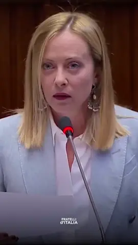 A post by @fratelliditalia on TikTok caption: Continueremo a lavorare senza condizionamenti, senza paura e a testa alta per la Nazione.