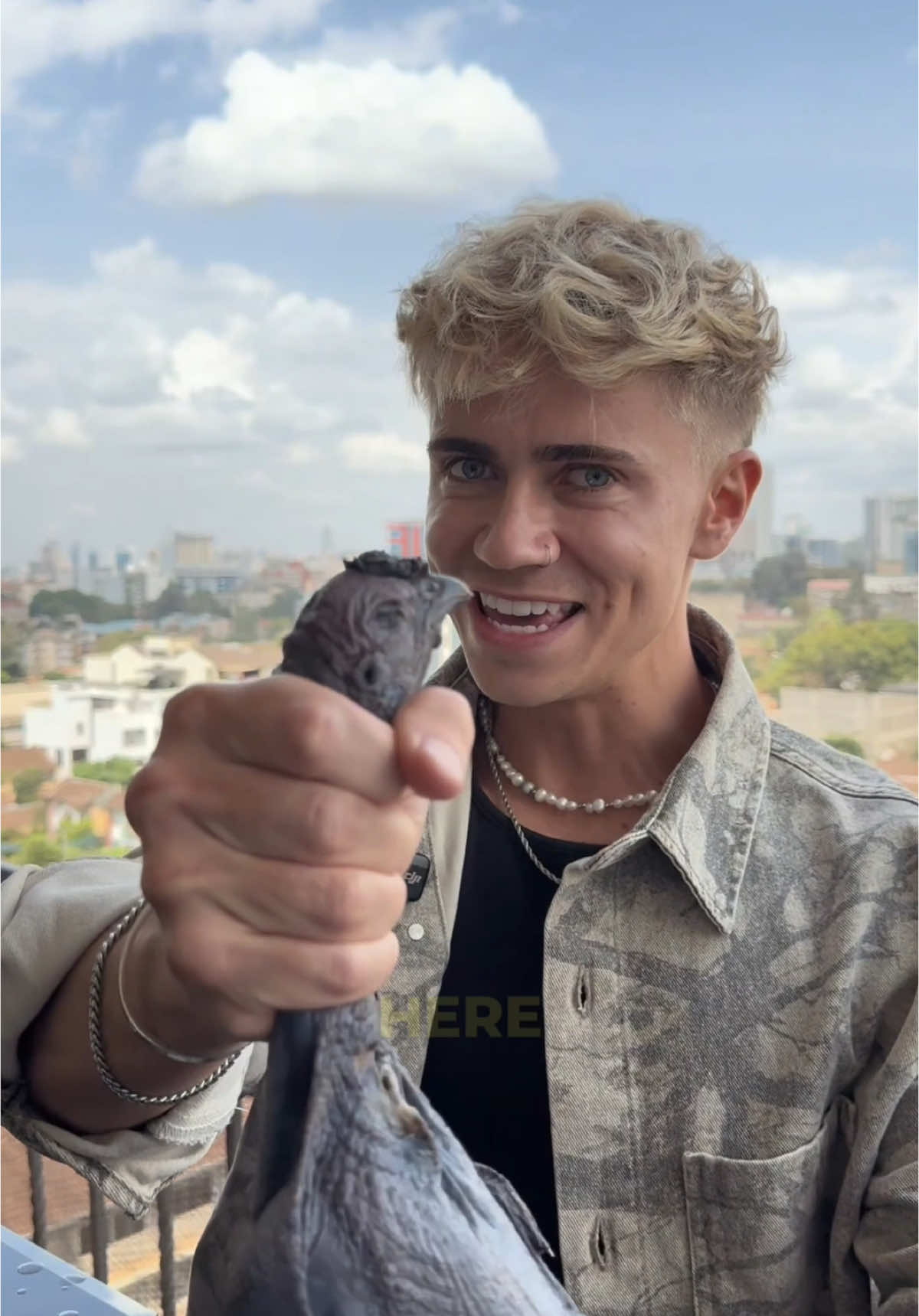 A post by @dylan.page on TikTok caption: Eating the blackest chicken in the world with @dennis ombachi 😂🇰🇪