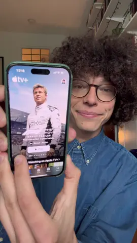 A post by @guywithamoviecamera on TikTok caption: #ApplePartner F1: The Movie just dropped a haptic trailer 👀 Available now in the Apple TV app. 
