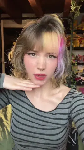 A post by @toothlessteddie on TikTok caption: I LUV IT #makeup #transition #hairdye 