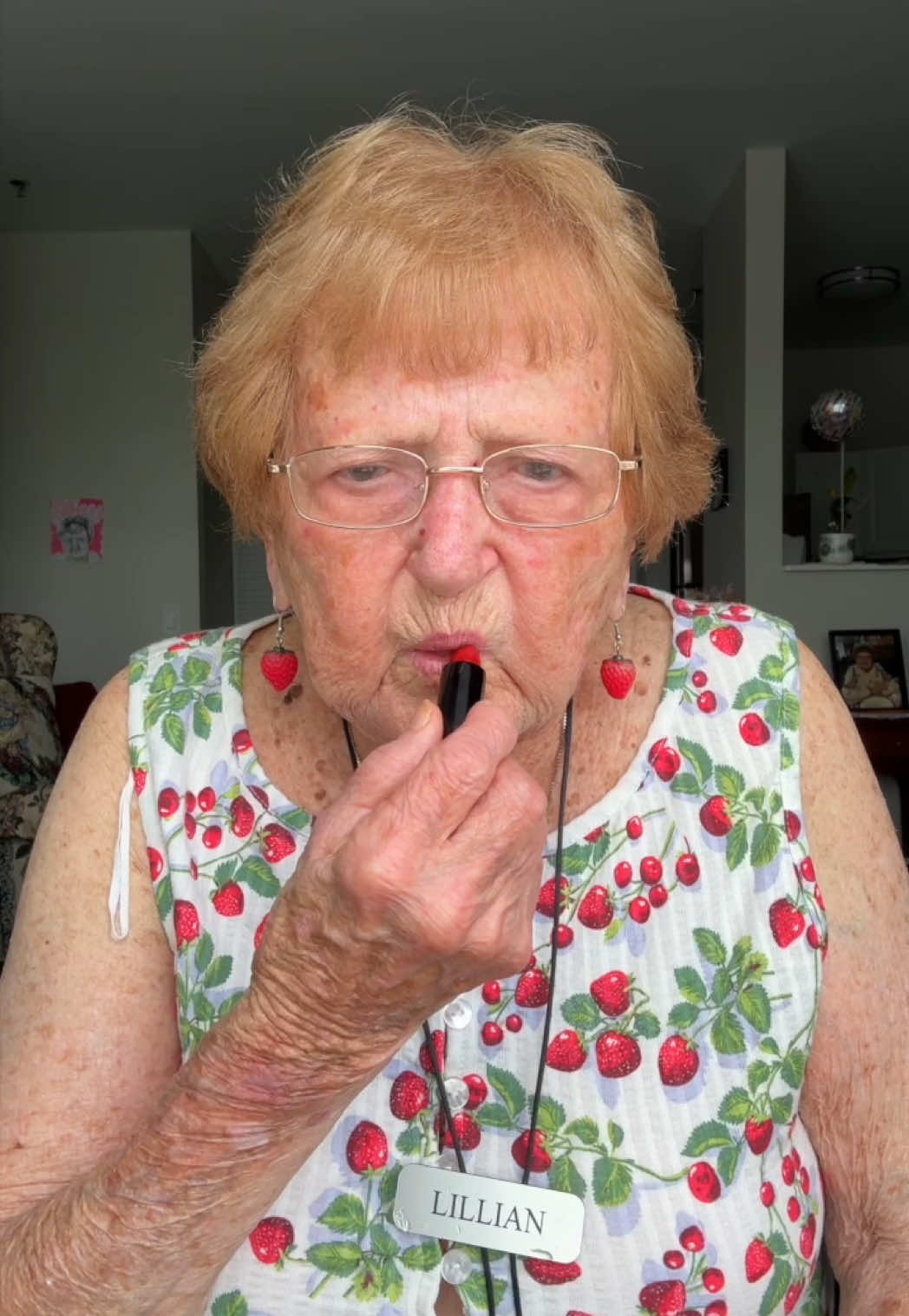 A post by @grandma_droniak on TikTok caption: do you like my outfit today?