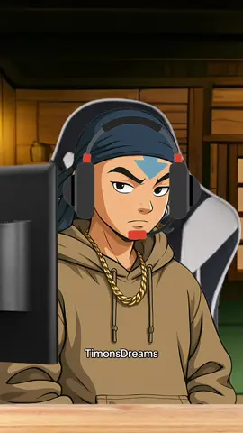 A post by @timonsdream on TikTok caption: Who would’ve though we would see Aang blood bending Muzan 🤣 #aang #emochi 
