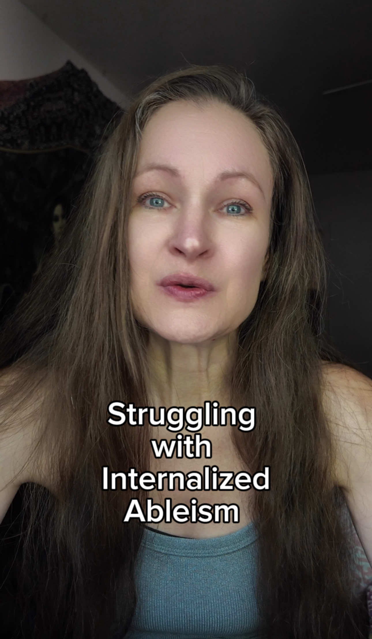 A post by @toren_wolf on TikTok caption: Internalized ableism and pushing through fear. 😮‍💨 Can anyone relate? #autism #adhd #genx 