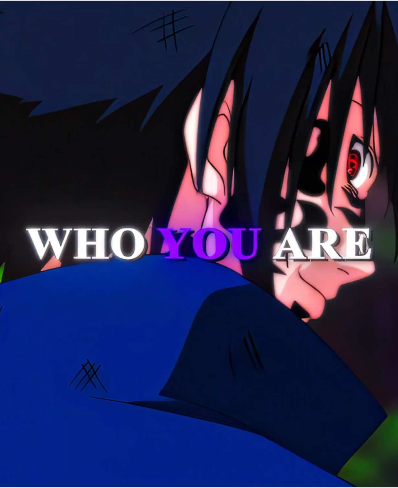 A post by @quatravfx on TikTok caption: #sasuke #anime #edit #naruto 