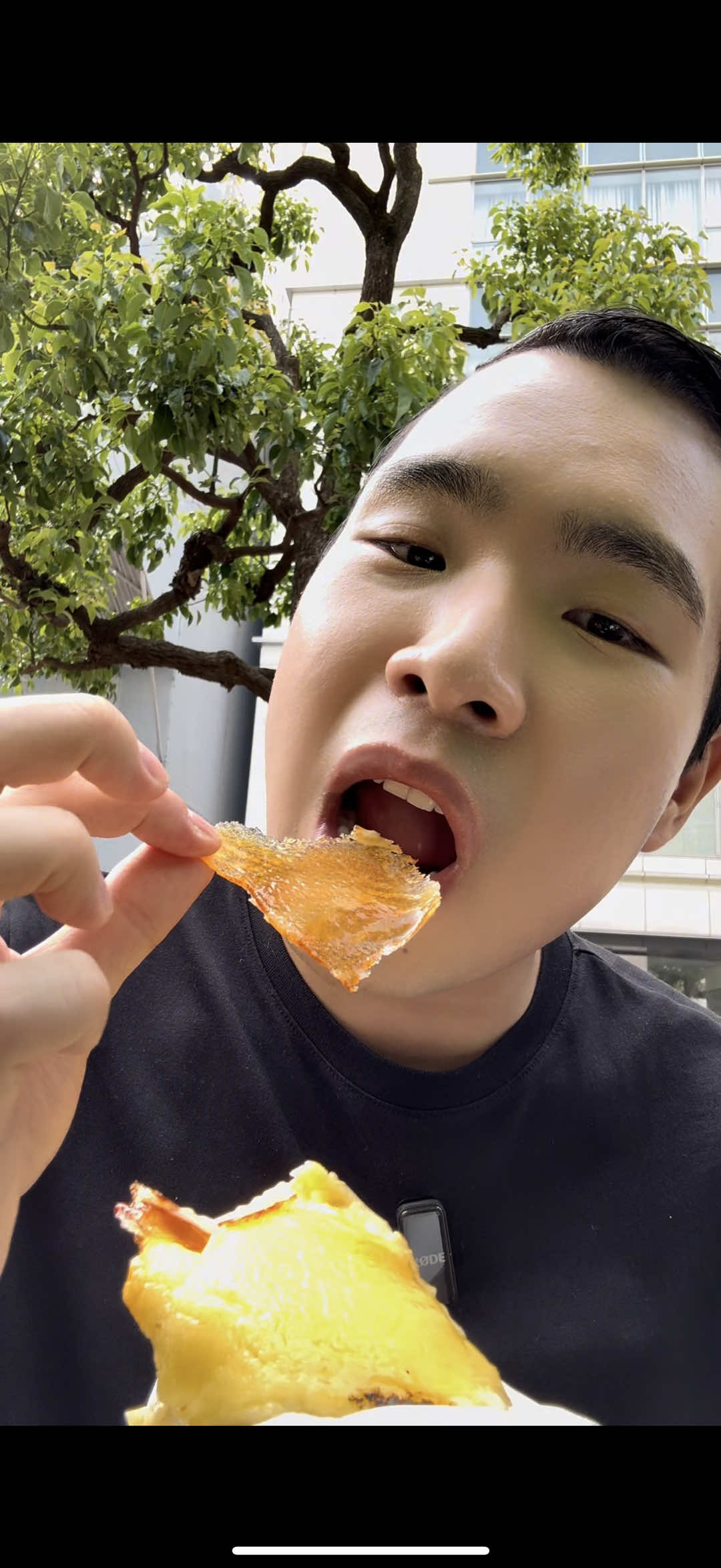 A post by @asianchowdown on TikTok caption: TRYING AGE 3 ( JAPANESE SANDOS ) in JAPAN #Foodie #snack #food #foodreview #eating #fyp #dessert 