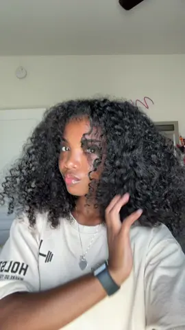 A post by @niasporin on TikTok caption: hair before & after  #fyp #curlyhair #naturalhair #curlyhairroutine #curlyhairstyles 