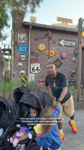 A post by @joshandsav on TikTok caption: stroller Olympics out here 