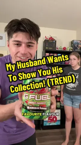 A post by @dannydorito23 on TikTok caption: Replying to @jossintong889 It’s all sugar free! 🔥😁 @G FUEL Energy #gfuel #trend #collection #marriedlife 