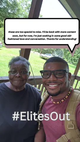 A post by @elite.brown on TikTok caption: The vlog y’all been waiting for 🥹🤎Meet Grandma Elite! Finally got to spend some time with her and I couldn’t wait to share it with y’all. More videos with us coming soon. I love y’all and appreciate all the love and support fr 🙏🏽 Make sure y’all follow to stay tuned! Drop your favorite part of the vlog or tell me your favorite memory with your grandparents 👇🏽   #Peacock #LoveIslandUSA #Jalen #EliteOut #GrandmaLove #MoreToCome#elitebrown#fyp#grandmaelite#vlogtiktok #ily