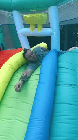 A post by @allieandnoah on TikTok caption: Sam’s we love you 😂 #allieandnoah #comedyvidoes #husbandwifecomedy #pranks #samsclub #waterslide 