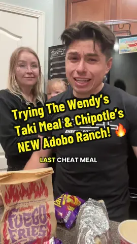 A post by @dannydorito23 on TikTok caption: Replying to @Poprocksarethebest Time to lock in! No more cheat meals 🥲 #food #tastetest #family #update 