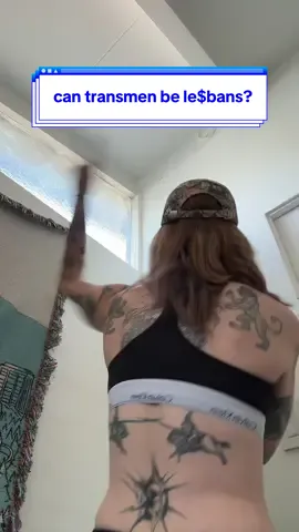 A post by @onlyjayus on TikTok caption: fellas is it gæ to want to be a le$bean?  #pridemonth🏳️‍🌈 #lesbian #transman #transmasc #queer #straighttohell 