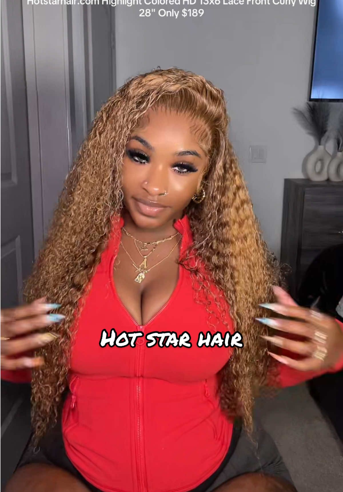 A post by @naaecash3 on TikTok caption: ngl this one of the best wigs I’ve had in a long time 😍😍 use code “ HM20 “ for $$ off @Hotstarhair.com linked in bio #wiginstall #wiginfluencer #hotstarhair #deepwavehair #deepwavewig 