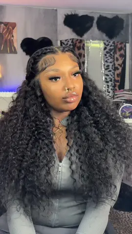 A post by @biffzy on TikTok caption: @Idoli 13x6 Jerry curl wig 30 inch click the shopping cart link to purchase ‼️‼️😻😻