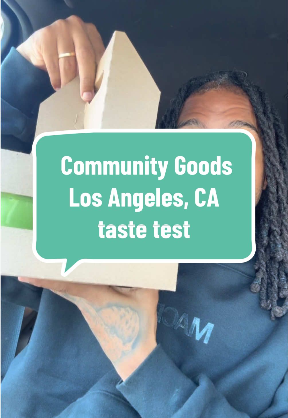 A post by @keith_lee125 on TikTok caption: Community Goods taste test 💕 would you try it ? 💕 #foodcritic @Community Goods 