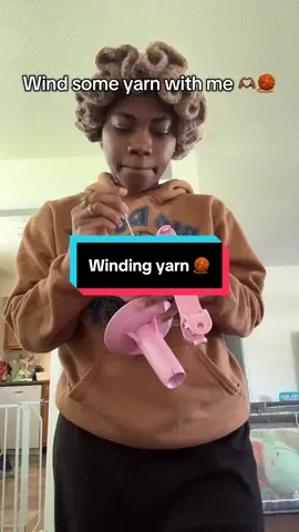 A post by @miathecrocheter on TikTok caption: Do y’all like using Hank yarn? It’s too much for me i don’t think I’ll buy this again for a while 😅 #yarntok #yarn #crochet #crochetersoftiktok #crochettiktok #fypシ #BlackTikTok 