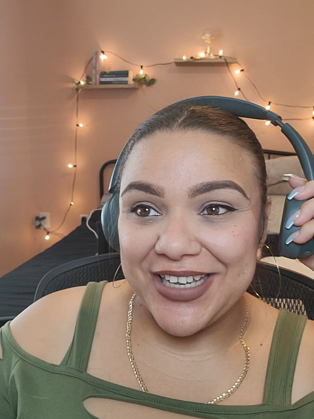 A post by @therealveronika_ on TikTok caption: Believe me or don't but I have 6 pair of JLab headphones 🙈 the Go Lux line is my favorite. Not only are they completely noise canceling but they also let you hear everything around you super clearly (for the nosey people out there a.k.a. Me) 😅😅 They're stylish, functional, and much more affordable than the other guys 🤑 #fyp #jlab #jlabgolux #headphones 