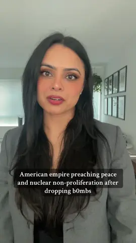 A post by @ogbhangralicious on TikTok caption: Protector of Democracies 🤭 #nuclearwar #america #iran #hypocrisy 