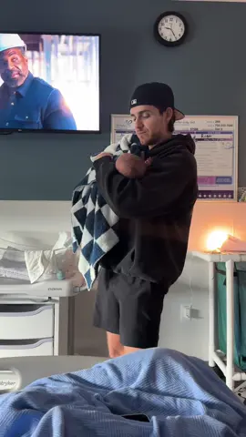 A post by @_thescottfamily on TikTok caption: watching the love of your life become a dad>🥹🩵