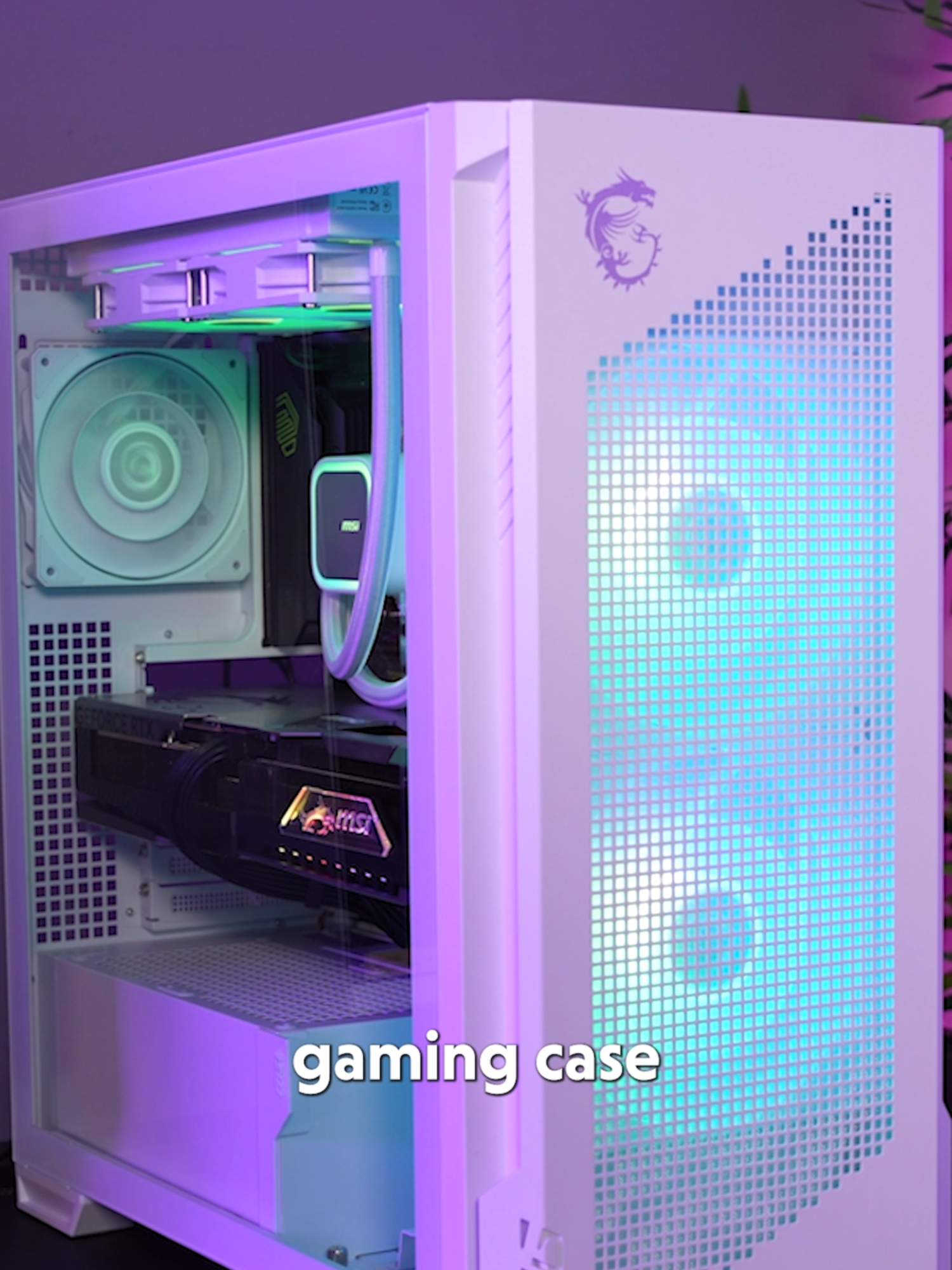 A post by @consumesense on TikTok caption: MSI MPG Velox 300R is perfect for a hassle free build with powerful components! #amazonfinds2025 #amazonfinds #MSI #pcgaming #pcgamer #pcbuild