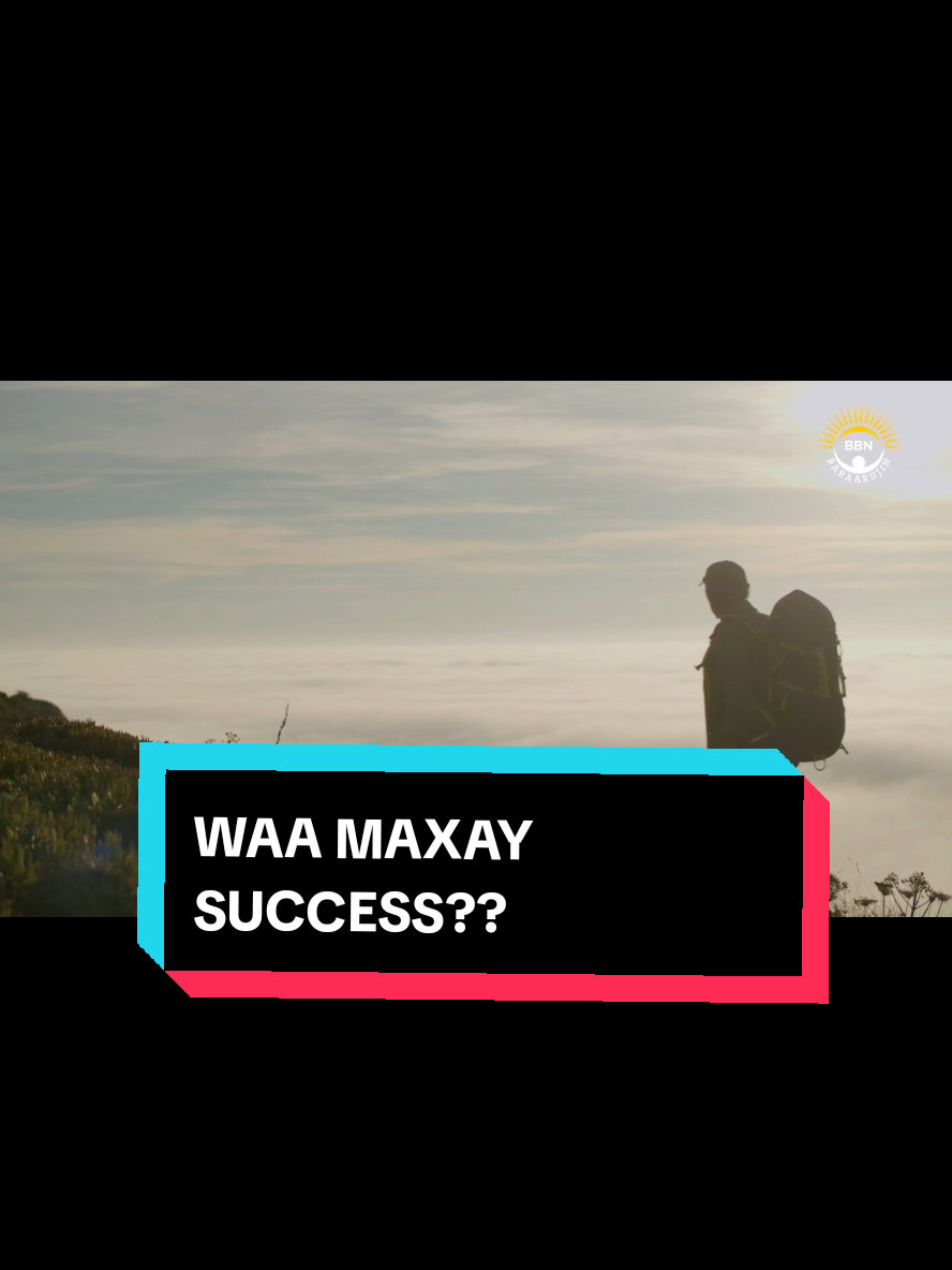 A post by @baraarujiye_ on TikTok caption: HADDII AADAN OGEYN UJEEDADDAADA, SIDEE KU OGAAN KARTAA GUUSHAADA?  #success #purpose #mindshift #UnlockYourPotential #SelfImprovement  #farhan_baraarujiye #baraarujin #fyp #foryou 