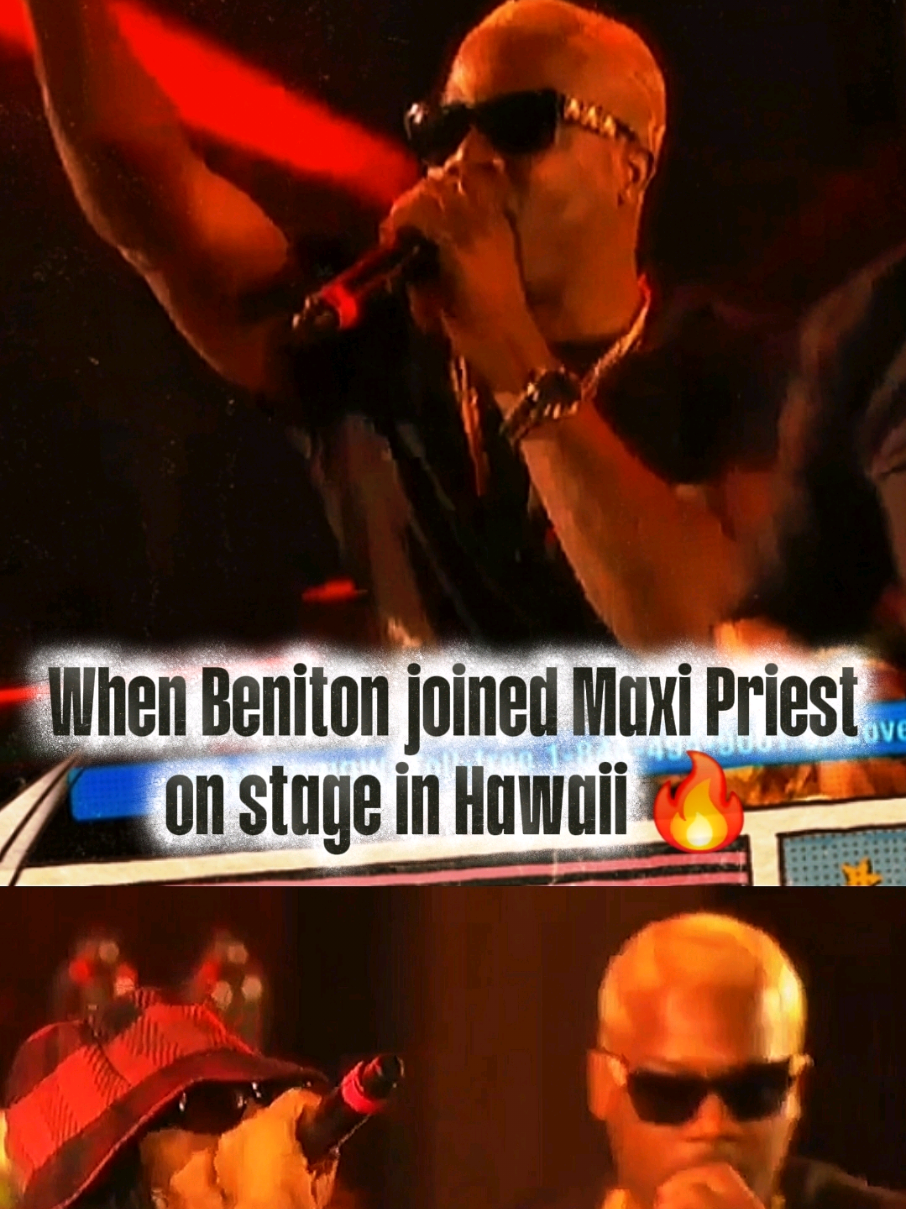 A post by @benitonmusic on TikTok caption: This is #Dancehall 🔥 #Beniton #fypシ #stageshow #fyp #Maxipriest 