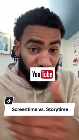 A post by @toddlerscanread on TikTok caption: Let’s be real, screen time is taking over storytime and it’s not okay. I’ll be sharing exciting, new solutions for parents this week 😉, so stay tuned! #screentime #screentimealternatives #toddlerscanread #booksforkids #readtoyourkids 