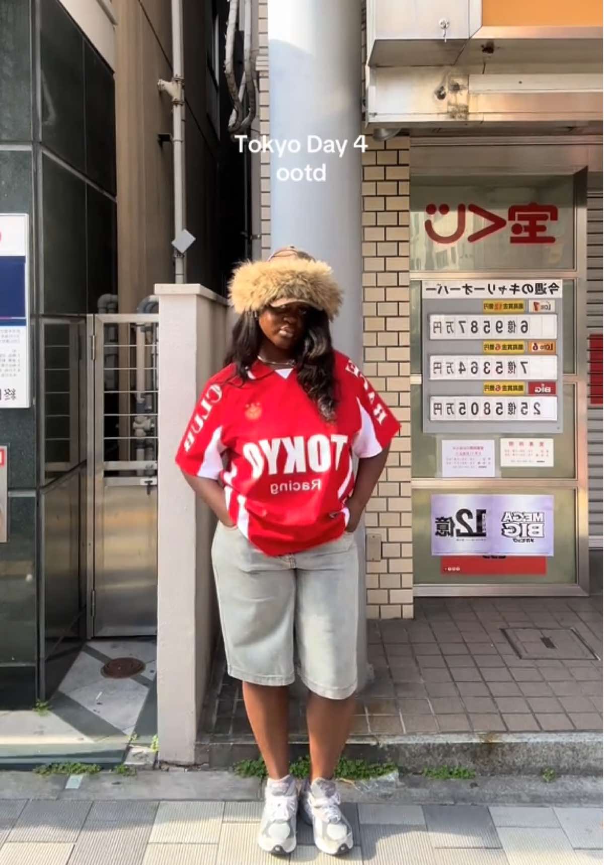 A post by @misscuddy on TikTok caption: Part 3 | Mt Fuji fit, love how everyone in Japan minds their business. almost missed the tour bus this day 😭#OOTD #ootdinspo #StreetFashion #traveltiktok #blackgirltiktok #japantiktok #tokyofashion #japan2025 #girlstrip #birthdaytrip 